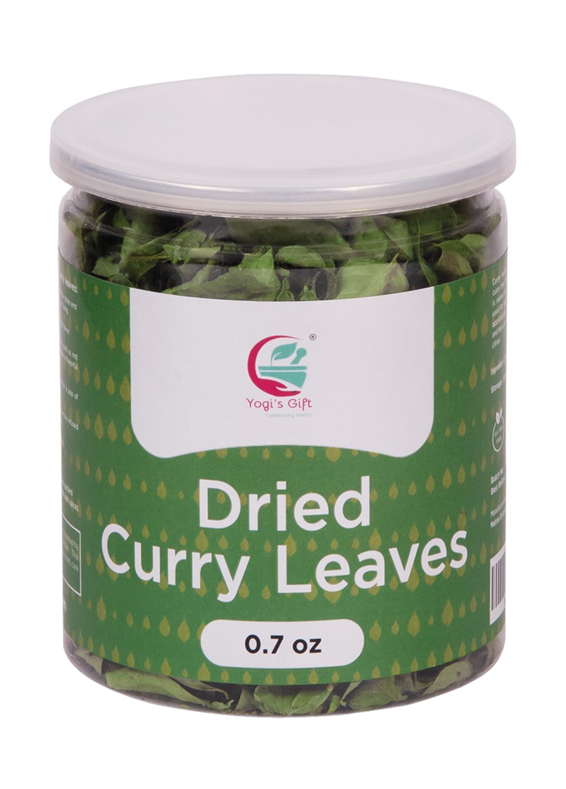 YOGI’S GIFT – Celebrating health Dried Curry Leaves 0.7 Oz (900+ Leaves) | Aromatic Flavor of Whole Curry Leaves | Kari Patta | Tray Dried Fresh Cury Leaves | Whole Herb to Flavor all Food | Natural Herbs