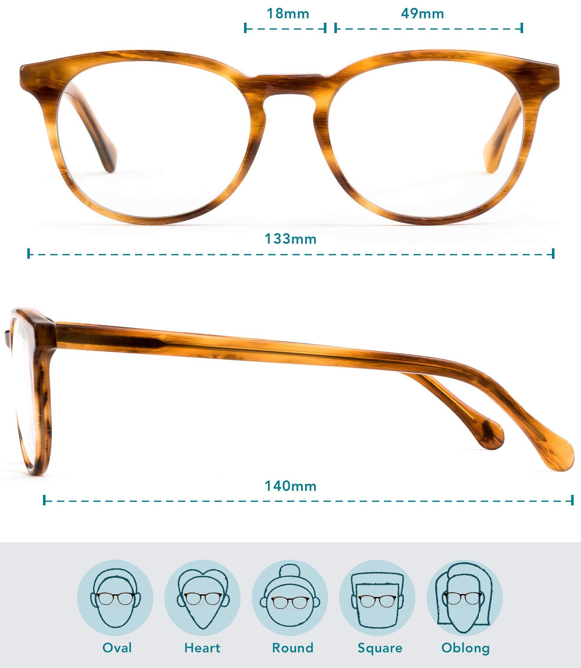 Felix Gray Felix Gray – Roebling Blue Light Blocking Computer Glasses (Amber Toffee)