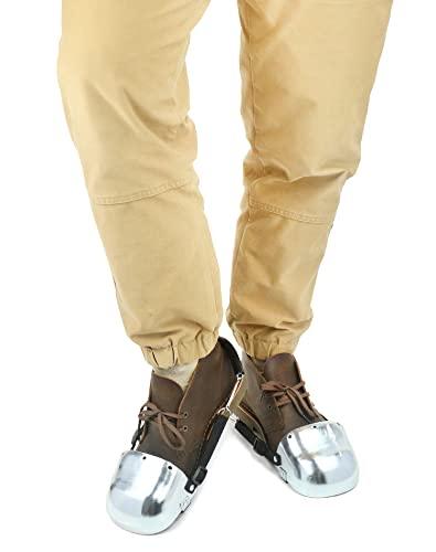 QWORK QWORK Steel Toe Guard, Metatarsal Guards, Foot Guard with Adjustable Straps, Universal Size for Men and Women, 1 Pair