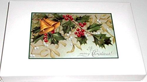 Scott's Cakes Scott's Cakes Pecan Dark and Walnut Dark Chocolate Truffles in a 8 oz. Mistletoe Box