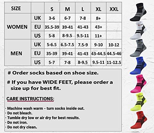 ZaTech ZaTech Plantar Fasciitis Sock, Compression Socks (White/Black, Large)