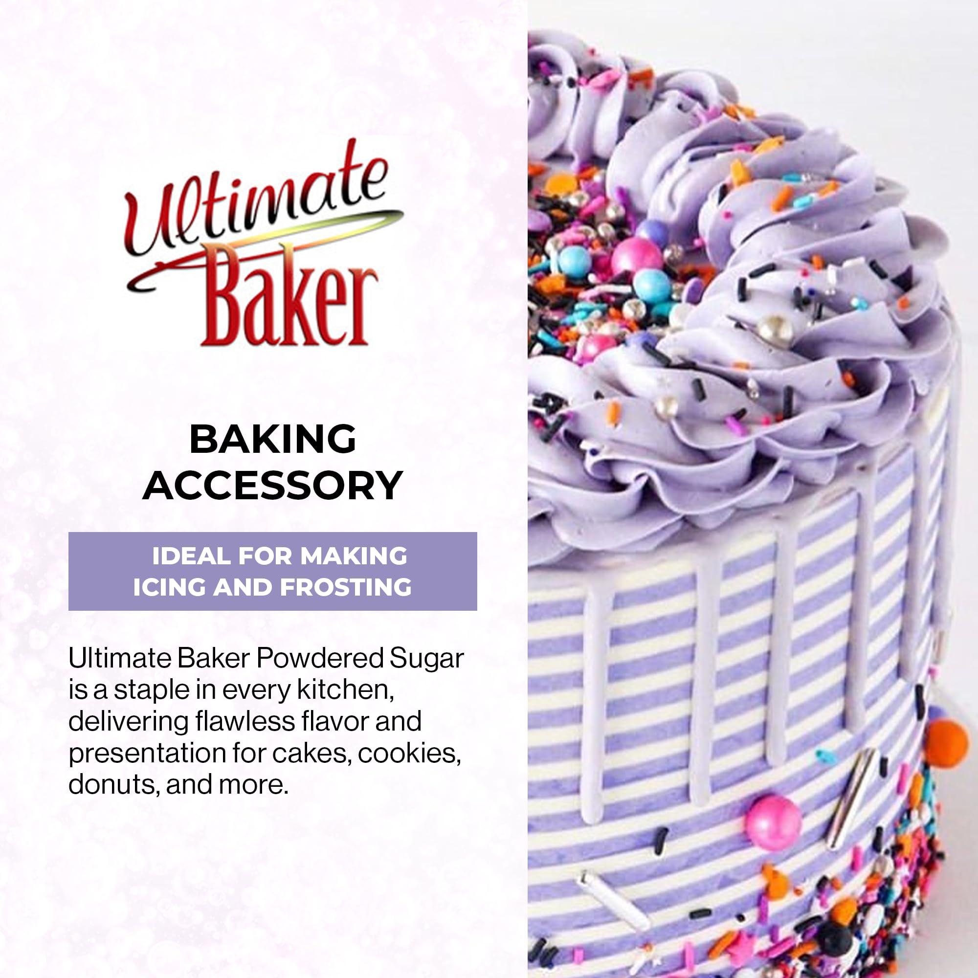 Ultimate Baker Ultimate Baker Powdered Sugar - Naturally Colored Icing Sugar for Icing & Frosting, Extra Fine Grain Confectioners\' Sugar for Baking (1lb Bag, Purple)