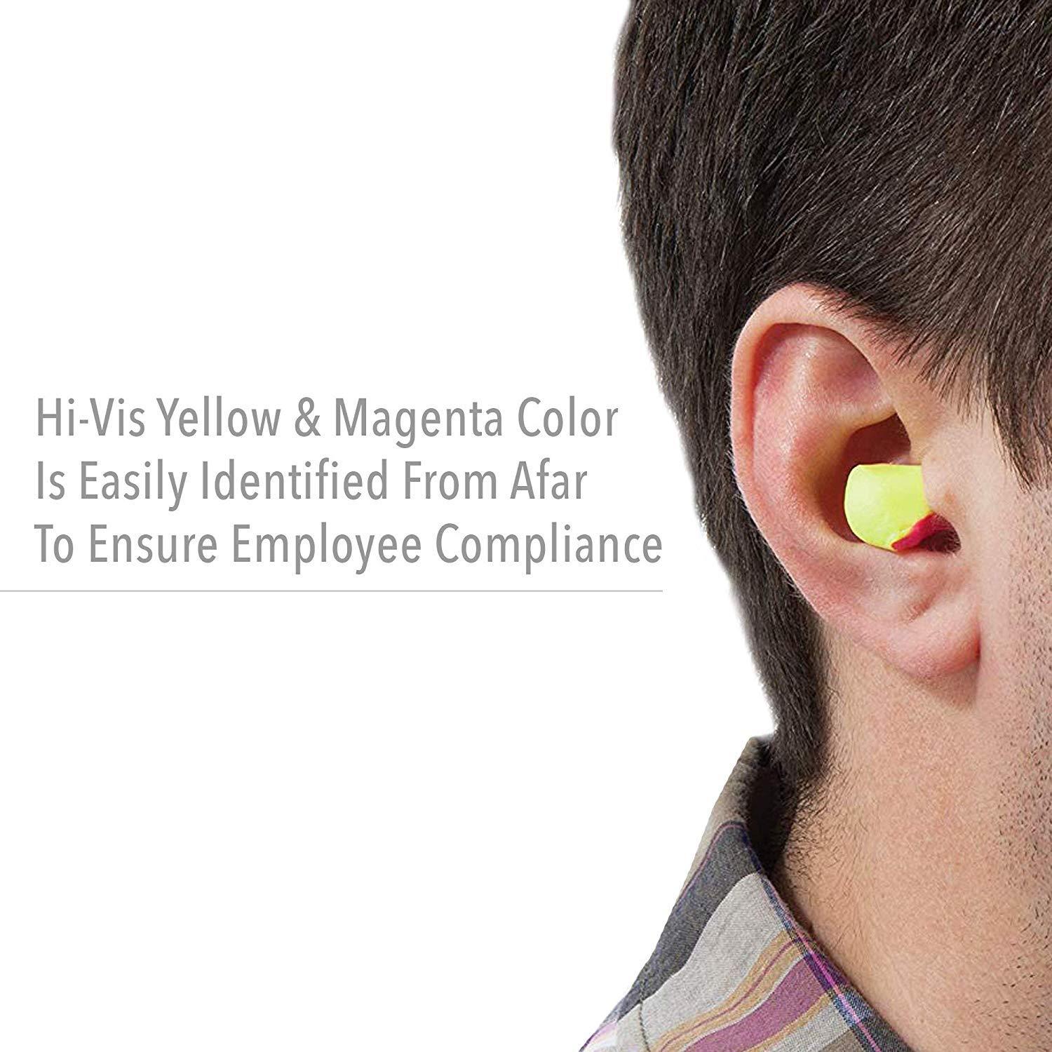 Honeywell Ademco Howard Leight by Honeywell - R-01205 Laser Lite High Visibility Disposable Foam Earplugs, Yellow