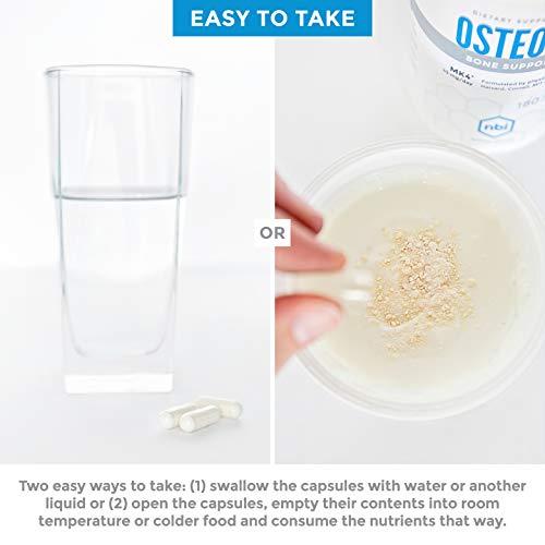 NBI NBI Osteo-K Bone Support | Vitamin D & K Complex with Calcium Citrate Supplement | 45mg Vitamin K2 (MK4) for Strong Bone Health & Function | 180ct Veggie Capsules