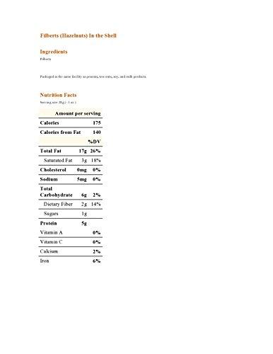 Treasured Harvest In Shell Filberts (Hazelnuts) - 25 lb.