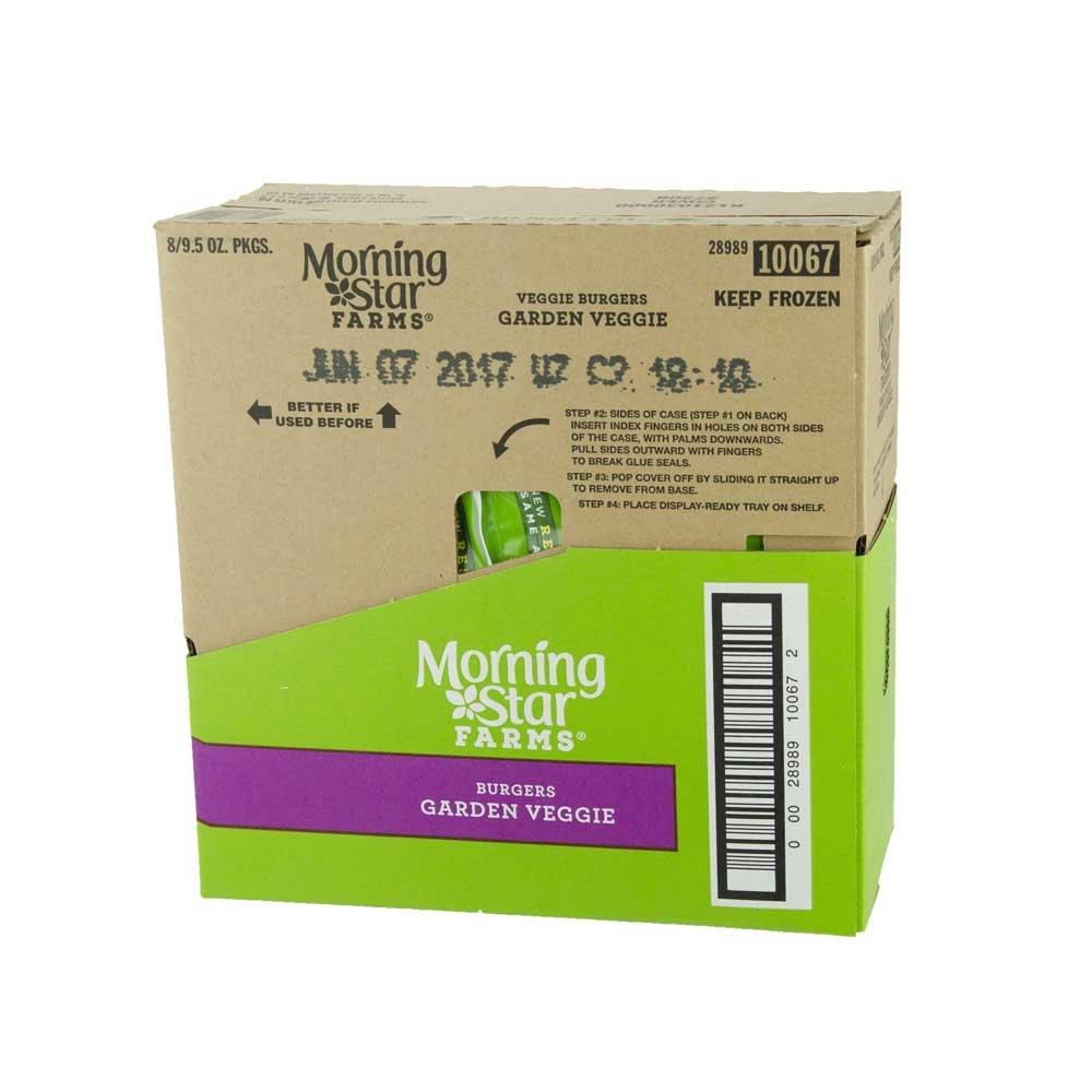 MorningStar Farms Morningstar Farms Garden Veggie Burgers, 9.5 Ounce -- 8 per case.