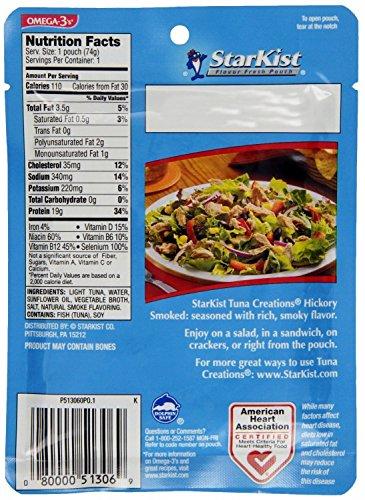 StarKist Starkist Tuna Creations, Hickory Smoked, Single Serve 2.6-Ounce Pouch (Pack of 4)