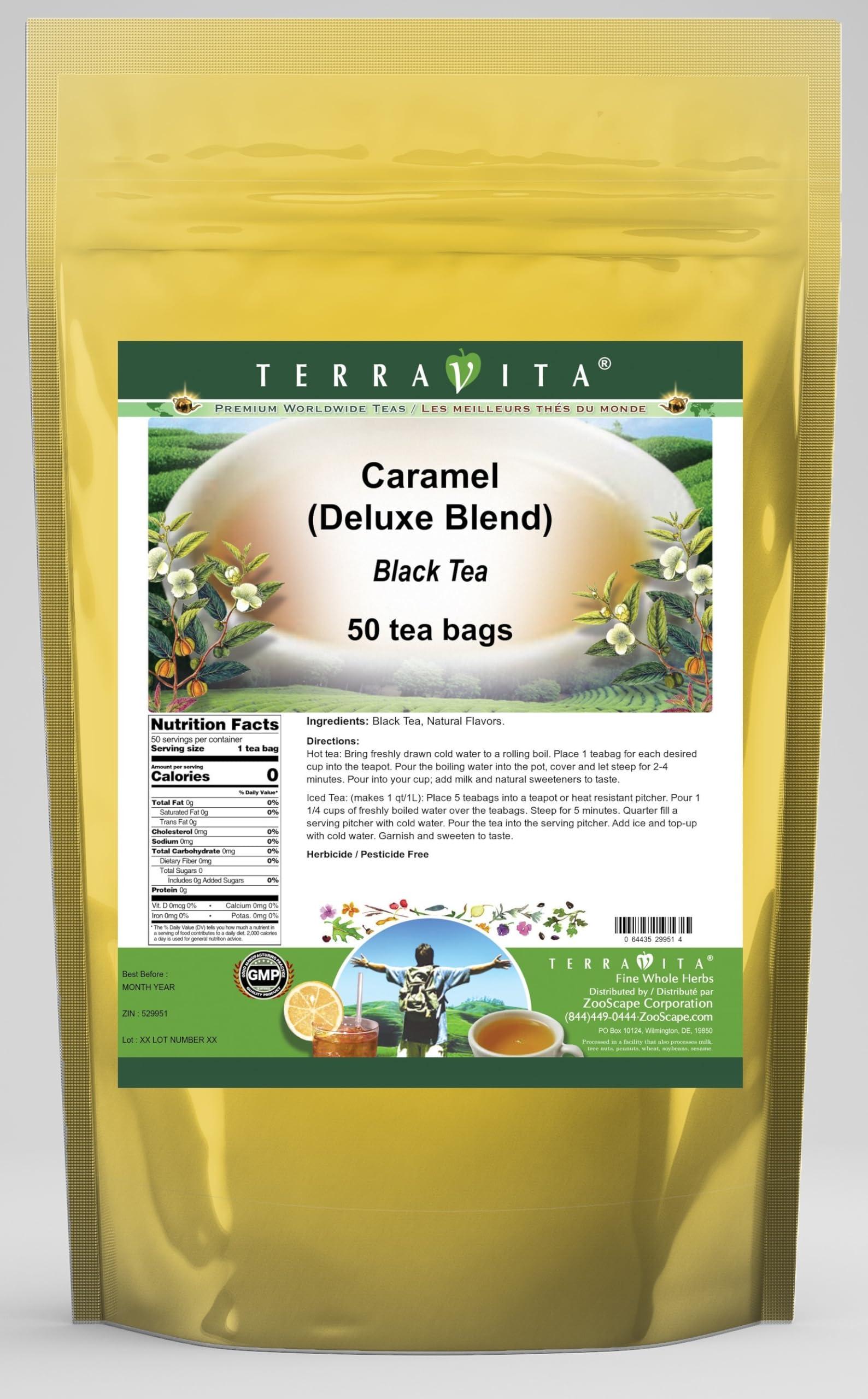 TerraVita Caramel Black Tea (Deluxe Blend) (50 tea bags, ZIN: 529951)