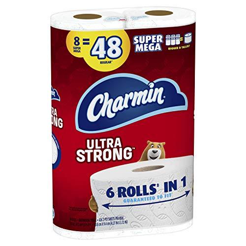 Charmin Charmin Ultra Strong Toilet Paper, Super Mega Roll, 8 Count of 426 2-Ply Sheets Per Roll