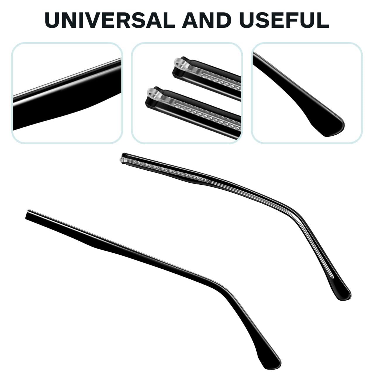 Healeved Healeved 1 Pair Eyeglass Temple Replacement Metal Glasses Replacement Temple Glasses Arm Replacement Eyeglasses Arms Legs Replacement Glasses Repair Kit