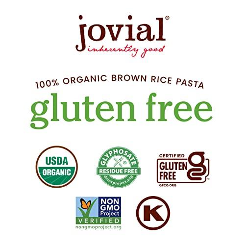 Jovial Jovial Whole Grain Brown Rice Fusilli Pasta - Pasta Fusilli, Fusilli Pasta, Whole Grain Pasta, Organic Pasta, Gluten Free, Dairy Free, Brown Rice Pasta, Made in Italy - 12 Oz, 2 Pack