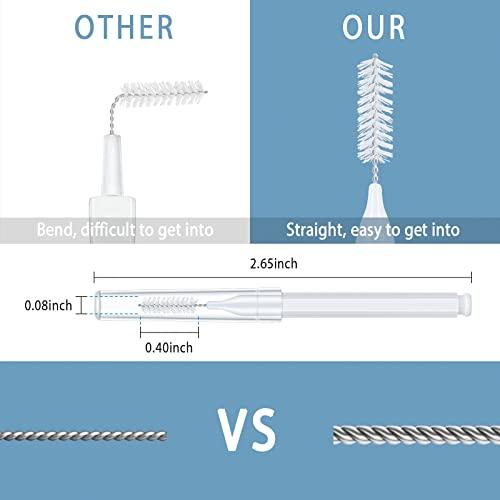 Lumkew Lumkew Shower Head Cleaning Brush for Small Hole,Multifunctional Shower Head Cleaner Tool Anti-Clogging Nozzle with Storage Boxes, Showerhead Cleaning Brushes Picks for Household Bathroom, White