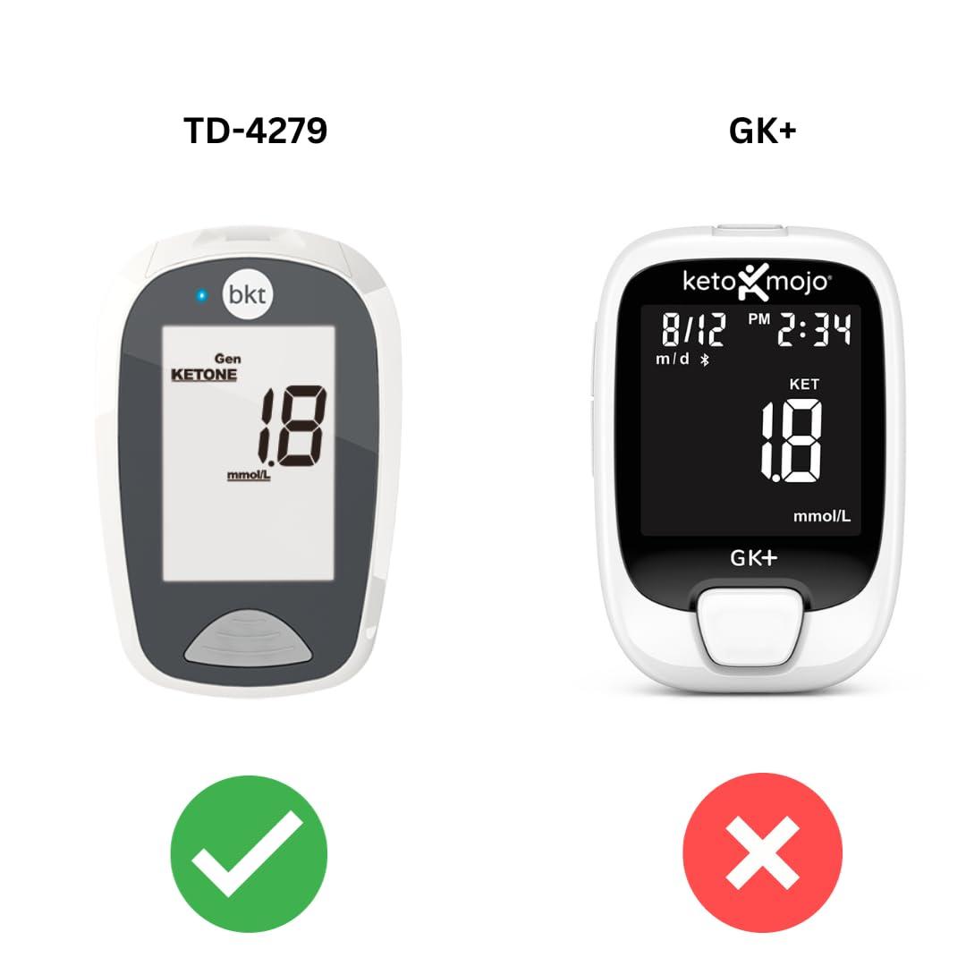 BKT Best Ketone Test Best Ketone Test | Blood Ketone Test Strips, 50ct | Compatible with BKT Meter and Keto-Mojo Original Bluetooth Meter (TD-4279) NOT for USE with The Keto-MOJO GK+ Meter