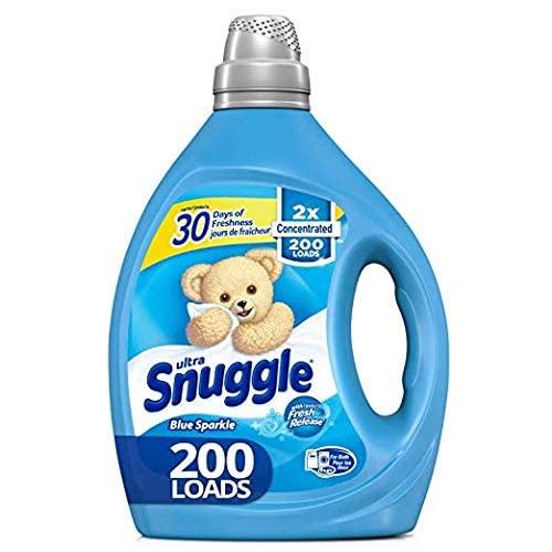 Snuggle Snuggle Blue Sparkle Liquid Fabric Softener, 2X Concentrated, 200 Loads, 80 Fl Oz