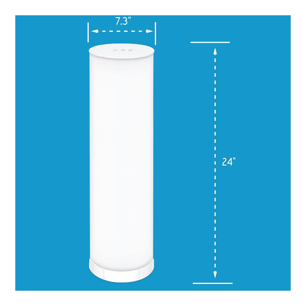 Bright Health Bright Health Light Therapy Lamp, 24in - 10,000 LUX - LED Sun Lamp Mood Light and Sunlight Lamp with 360 Degree Light Therapy to Fight Low Energy and Sunlight Deprivation, White