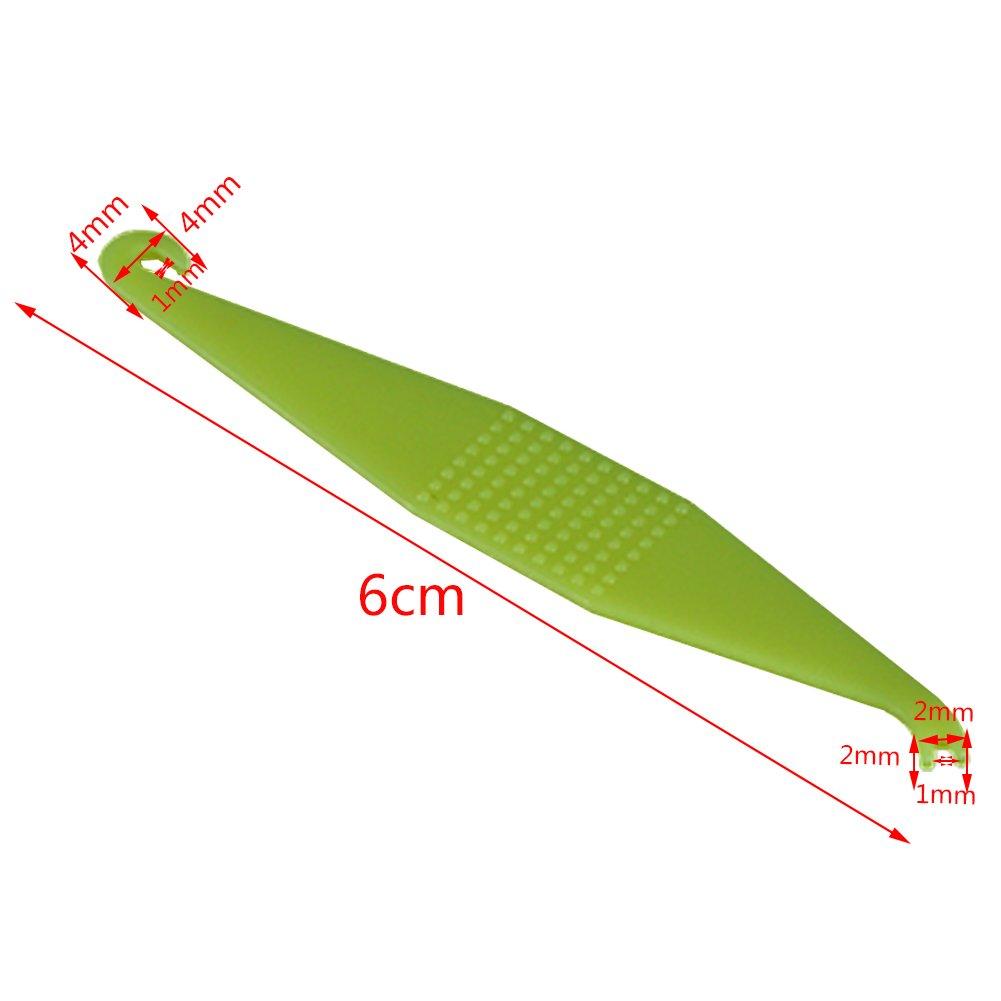 RZJZGZ RZJZGZ Dental Elastic Rubber Bands Placers for Braces Disposable Plastic Orthodontic Elastic Placers Multi-color (15PCS)