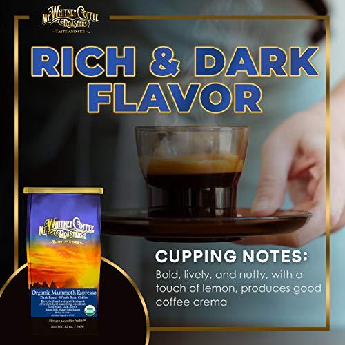 Mt. Whitney Coffee Roasters Mt. Whitney Organic Mammoth Espresso, Low Acid Coffee (Whole Bean, 12 Oz)