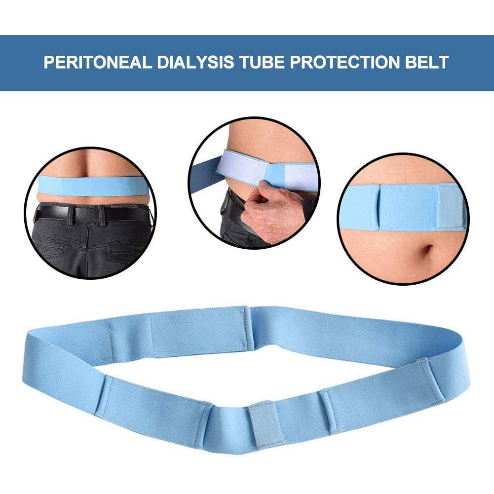 SHKY SHKY 2Pcs Catheter Fixation Device Abdominal Dialysis Belt Peritoneal Drainage Tube Band G-Tube Holder Waistband, for Patients,M