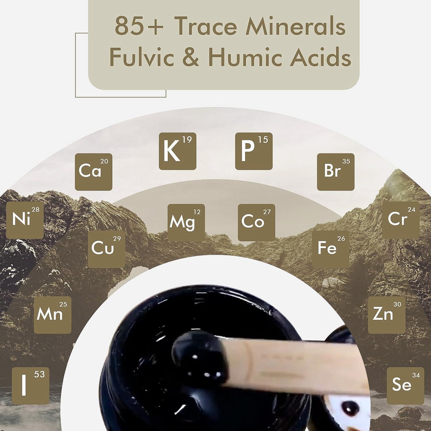 Meideal Shilajit Pure Himalayan Organic Shilajit Resin, Natural Shilajit Resin with Fulvic Acid, 85+ Trace Minerals, Organic Ayurvedic Blend for Energy & Immune System Support, 30 Grams (3 Packs)