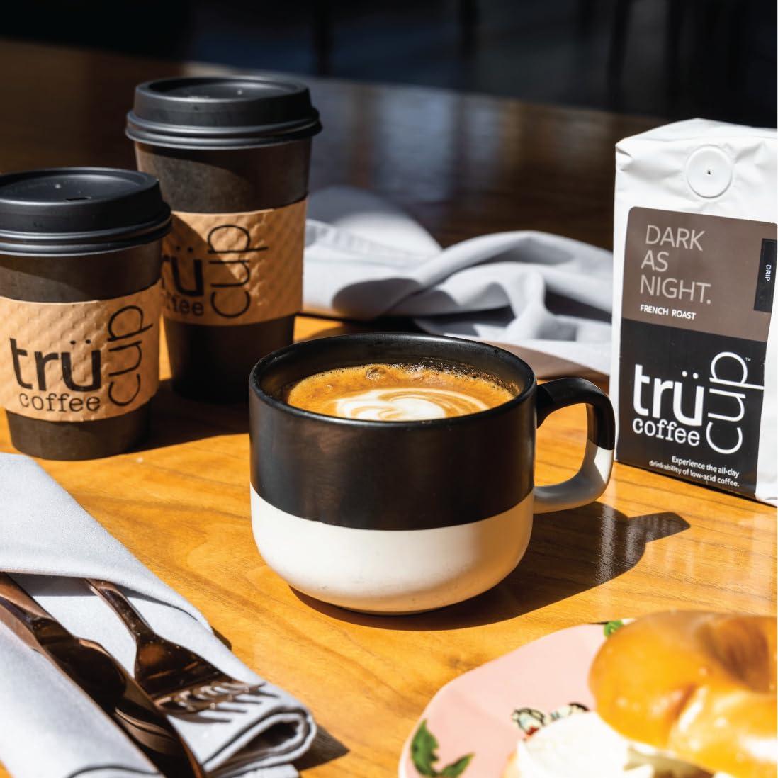 TRUCUP trcup Low-Acid French Roast Coffee (12 oz, Whole Bean)