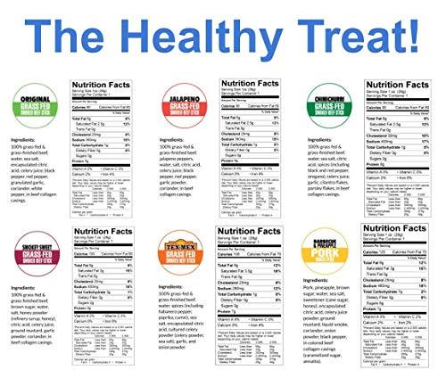 Sogo Snacks 12 Flavor Variety Meat Sticks. No Added Nitrates, Gluten, Soy, MSG, Dairy, Nuts. 8 Grass-fed Beef Flavors, 3 Free-range Turkey Flavors & 1 Natural Pork Flavor (1 of Each, 12-cnt, 1-oz Stick)