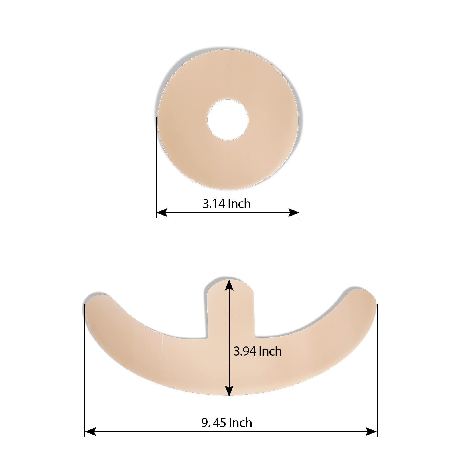 ZODENIS Silicone Scar Sheets, Silicone Scar Sheets for Breast 8 Pack, Breast Reduction After Surgery for Scars, Scar Removal Sheets, 4 Areola Soft Strips & 4 Anchor Sheets