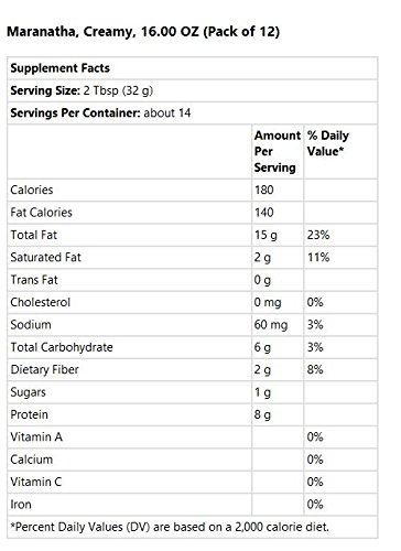 MARANATHA Maranatha Organic Creamy Peanut Butter Salt ( 12x16 OZ)