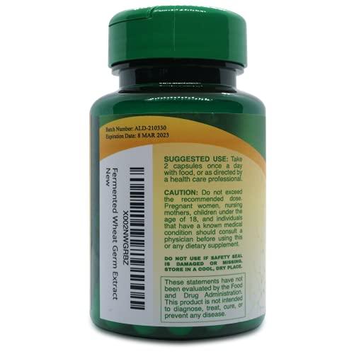 CellFend Fermented Wheat Germ Extract - Cellular Health - Autophagy Inducer - Potent 30:1 Extract - 60 Vegan Capsules (500mg)
