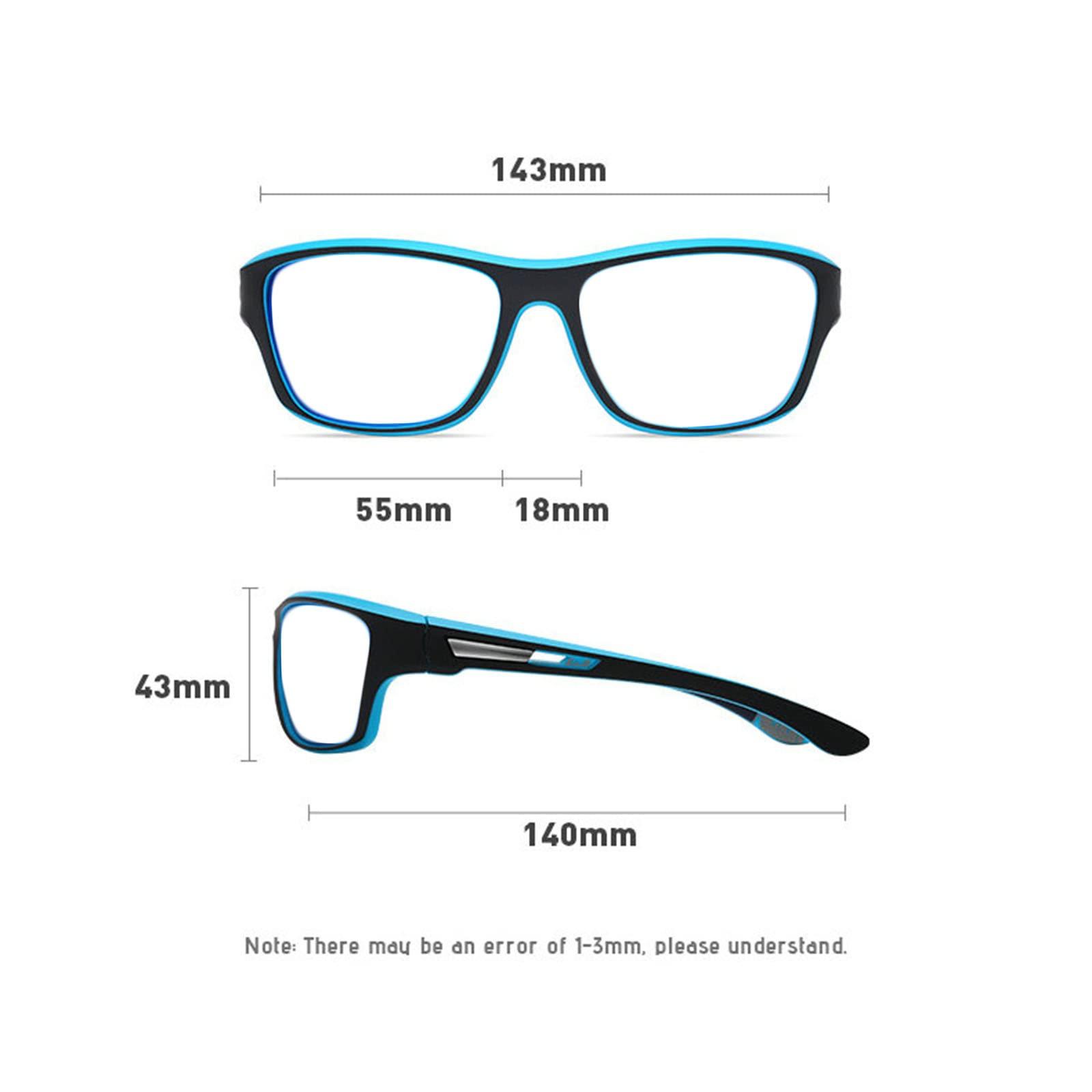 willochra Wrap Around Photochromic full lens Reading Glasses for Mens and Womens 2pcs Square Sports Transition Readers Sunglasses (2pcs-black&blue, 1.5, multiplier_x)