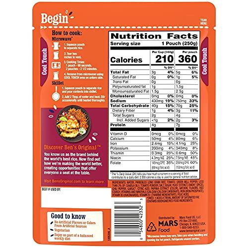 BEN'S ORIGINAL BEN'S ORIGINAL Ready Rice Spanish Style Flavored Rice, Easy Dinner Side, 8.8 oz Pouch (Pack of 12)