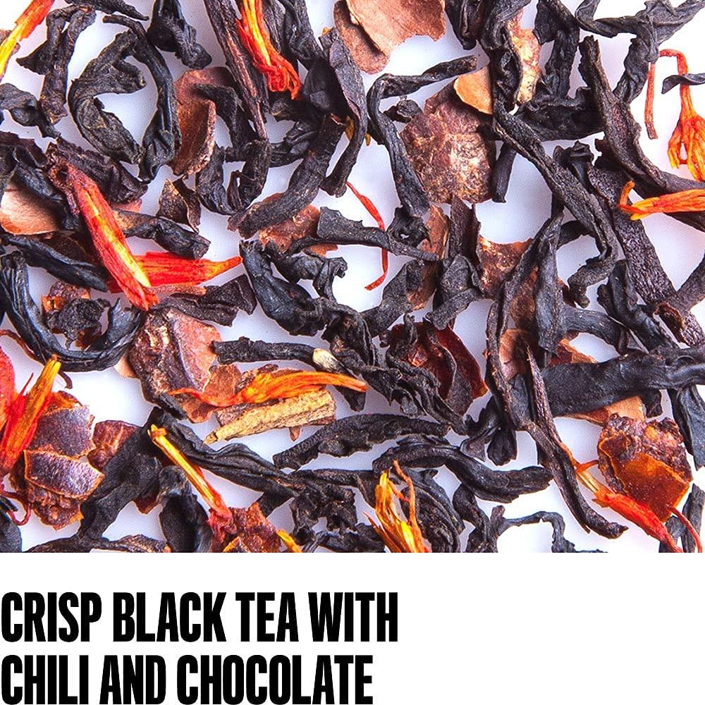 August Uncommon Tea August Uncommon Loose Leaf Tea Painted Desert Chili & Chocolate Black Tea Hot & Iced Tea Natural 1.8 oz Bag (50g) makes 15-30 Cups