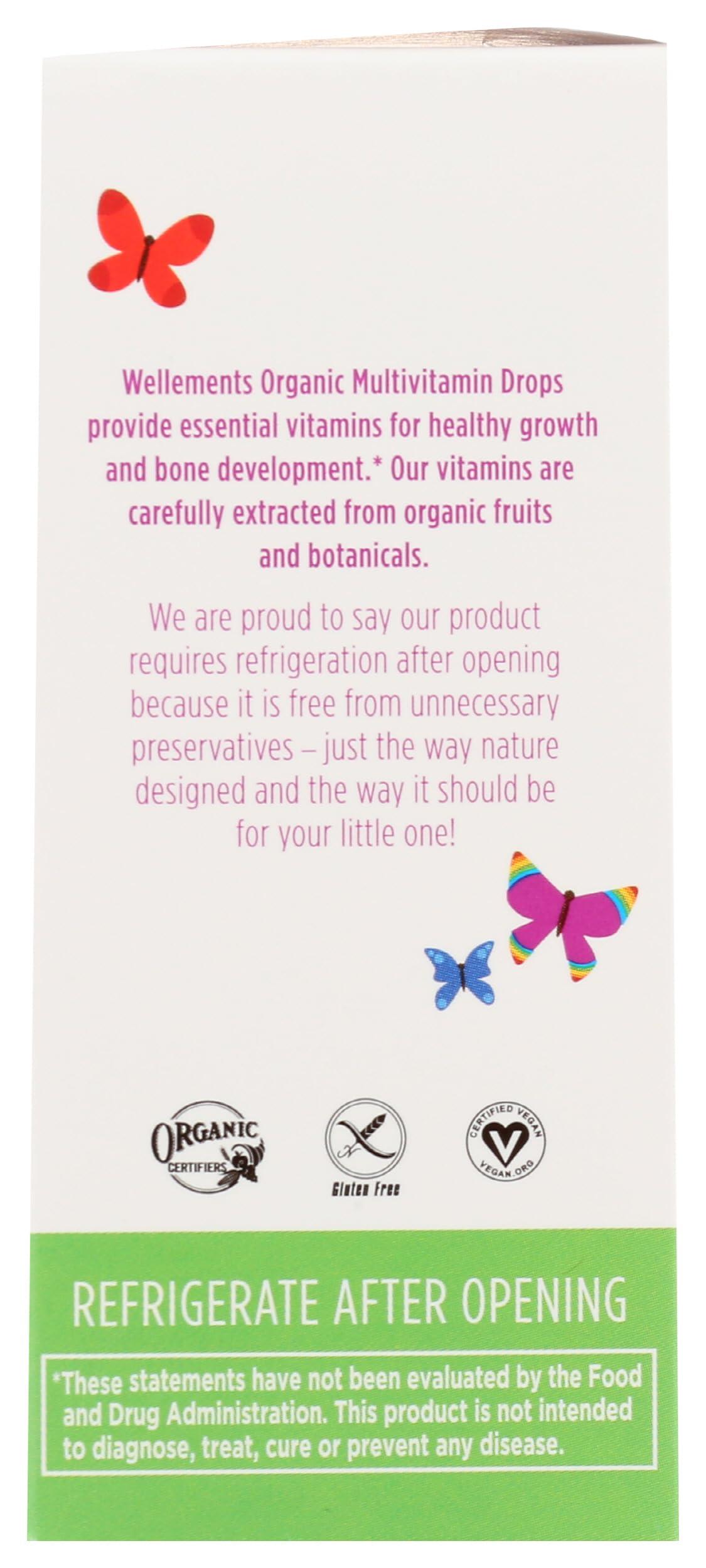 Wellements Wellements Organic Multivitamin Baby Drops, Gluten Free, 1 Fluid Ounces (Pack of 3)