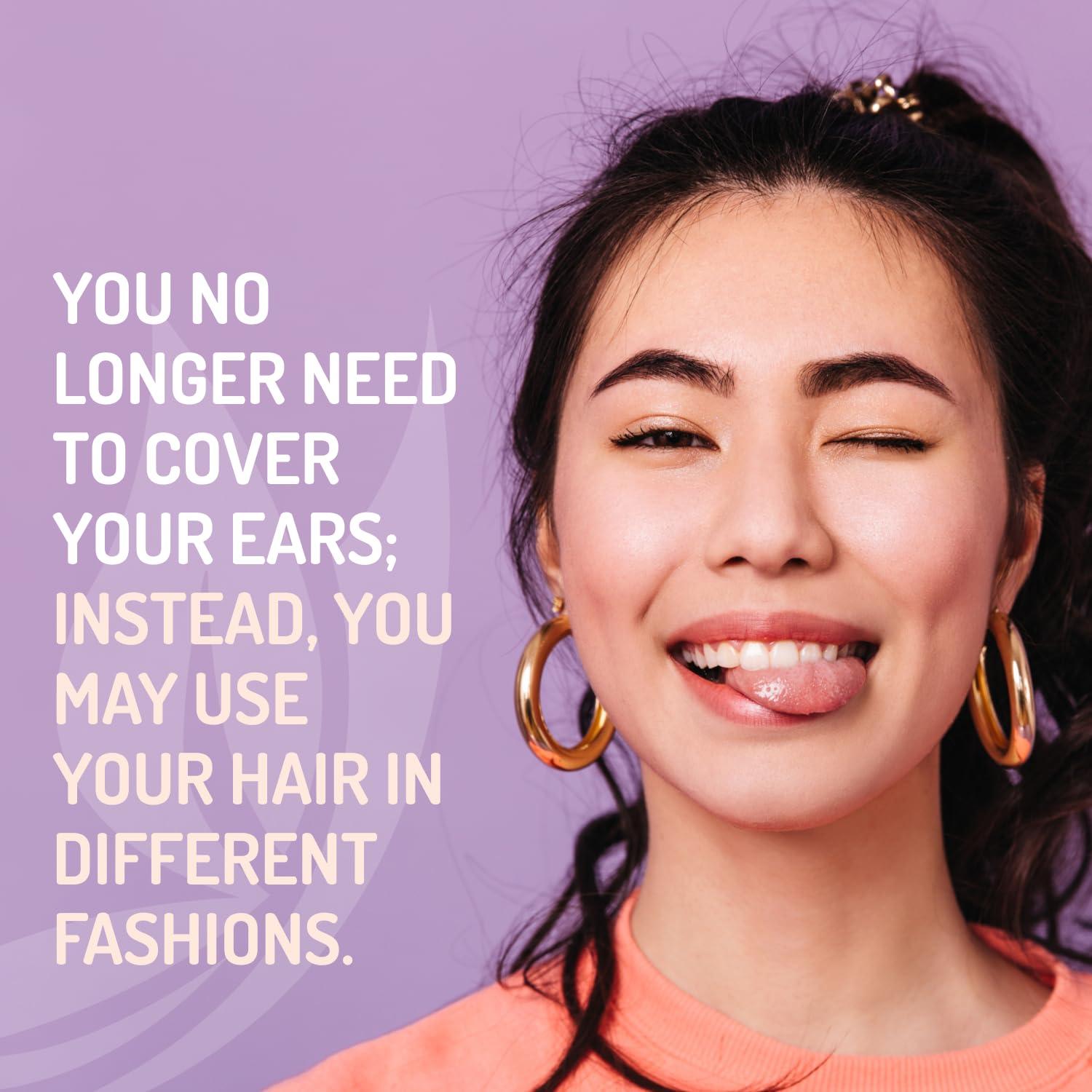 Beauty Tapes EARLAP Ear Corrector, Contain 20 Ear Tape, Solve Big Ear Problem with Ear Stickers by Pinning Back Ears, Cosmetic Aesthetic Correctors for Prominent Ears, Waterproof Ear Correctors Sticks for Adults