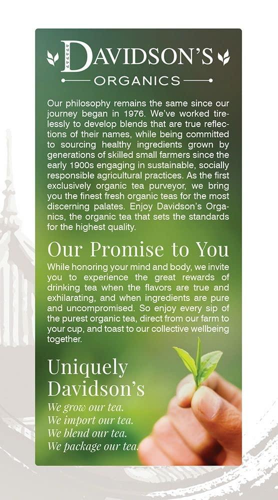 Davidson's Davidson\'s Organics, White Peony, 25-count Tea Bags, Pack of 6