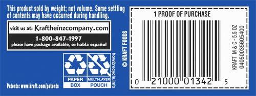 Kraft Kraft Mac & Cheese Macaroni and Cheese Dinner SpongeBob SquarePants, 5.5 oz Box