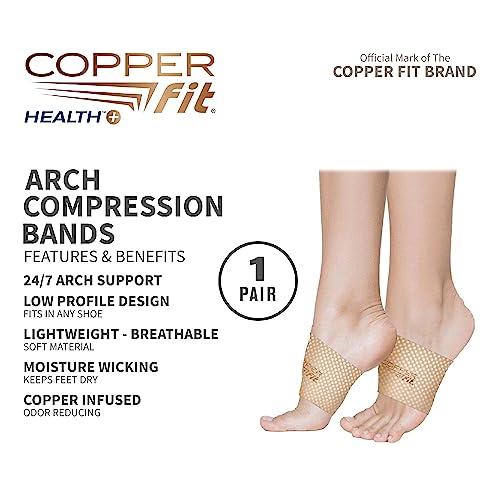 Copper Fit Copper Fit Health Unisex Arch Compression Bands, Beige