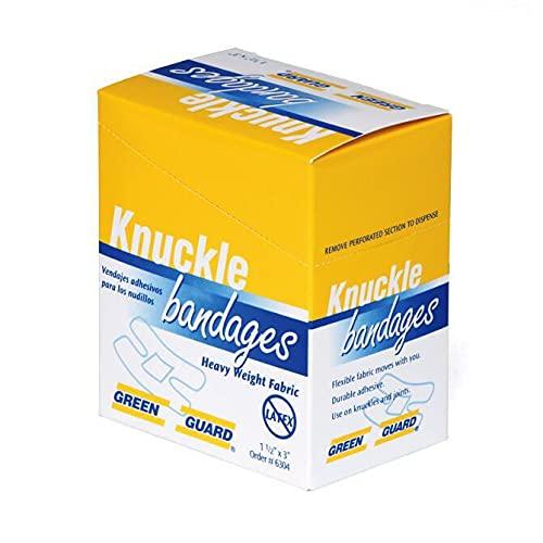 GreenGuard Knuckle Fabric Heavy Duty Bandages - 40 Count Box