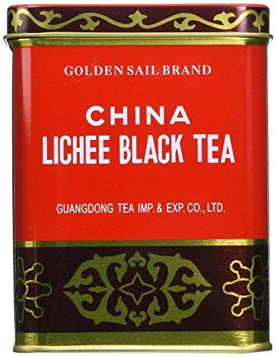 Golden Sail Brand 5 BOXES OF GOLDEN SAIL BRAND CHINA LYCHEE (LICHEE) BLACK TEA (LOOSE LEAF) 1 LB TIN (5)