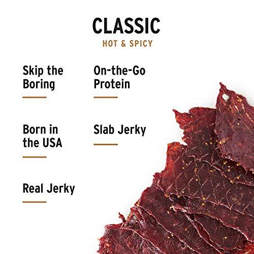 People's Choice Beef Jerky People's Choice Beef Jerky - Classic - Hot & Spicy - Big Slab - Whole Muscle Premium Cuts - Bulk Jerky Package - Thin Sheets - Low Sodium Low Salt High Protein Meat Snack - 15 Count, 1 Bag
