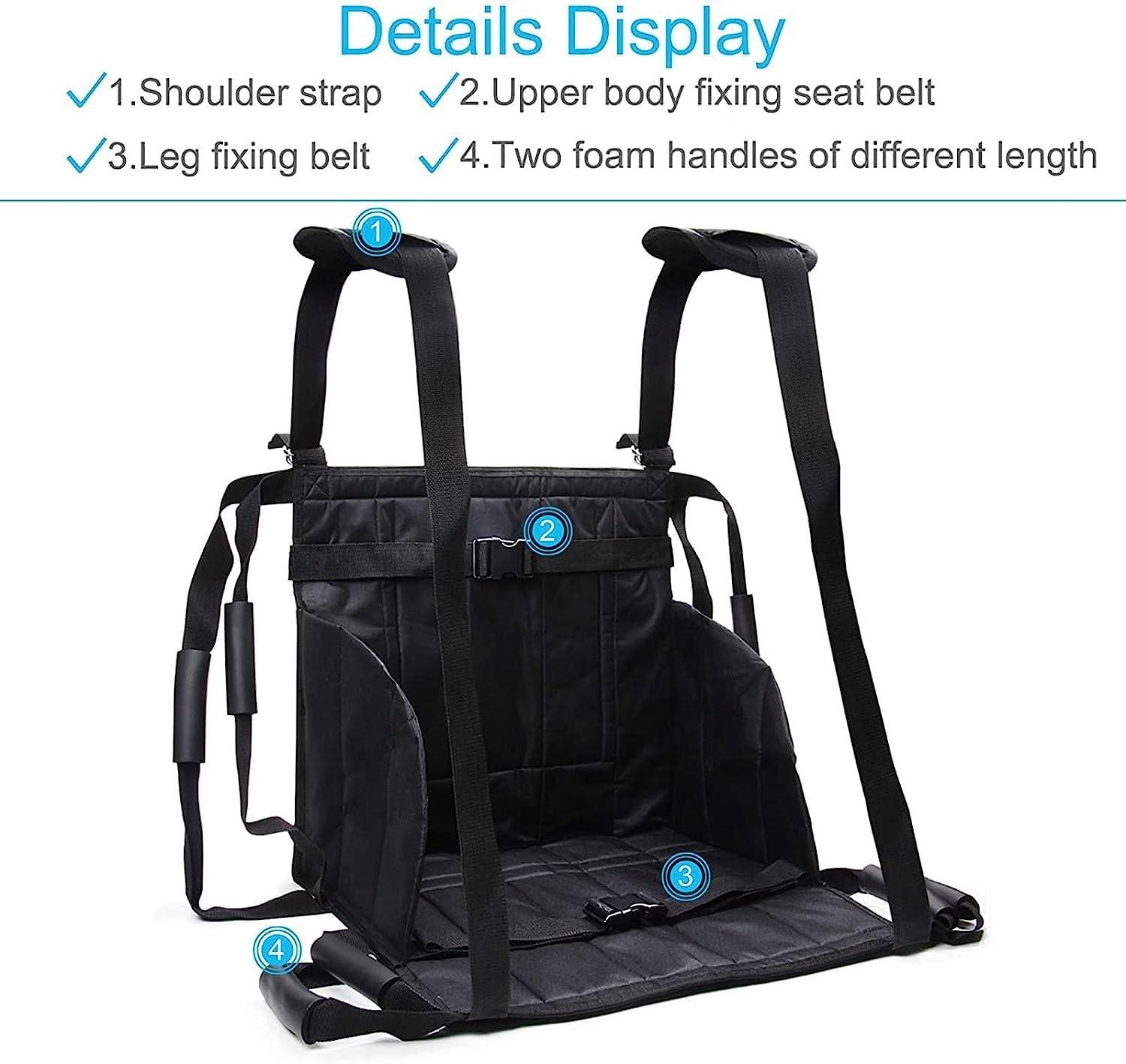 CAIMIAO CAIMIAO Patient Lift Stair Slide Board Transfer Emergency Evacuation Wheelchair Belt Safety Full Body Medical Lifting Sling Sliding Transferring Disc Use for Seniors,Handicap