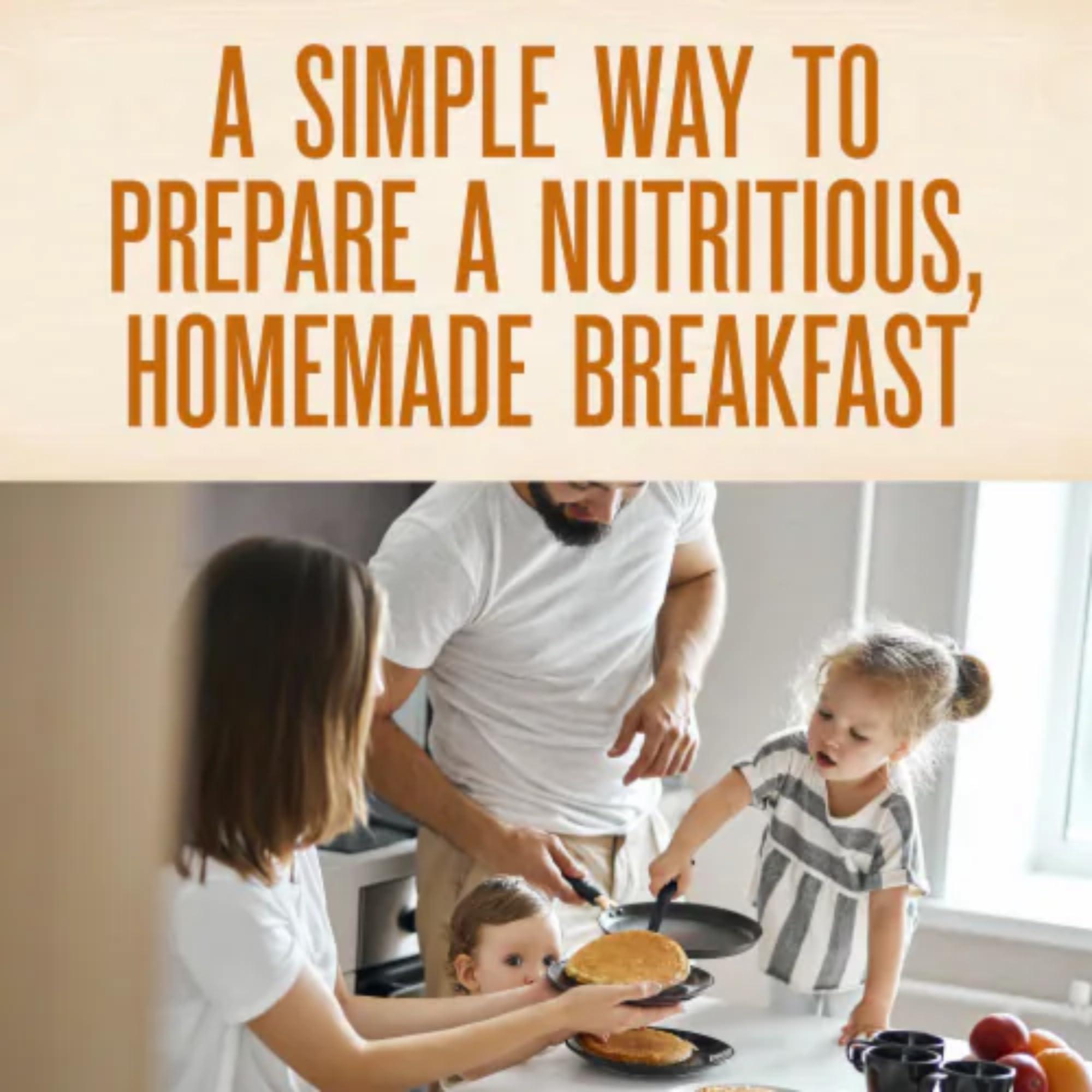 By The Cup Arrowhead Mills Buckwheat Pancake and Waffle Mix, 22 oz (Pack of 2) with Swivel Spoons