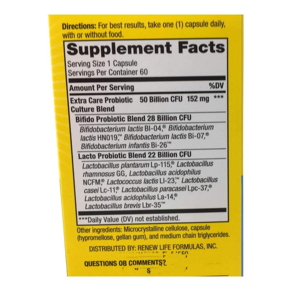 Renew Life Renew Life Ultimate Flora Extra Care Probiotic 50 Billion, 60 CT