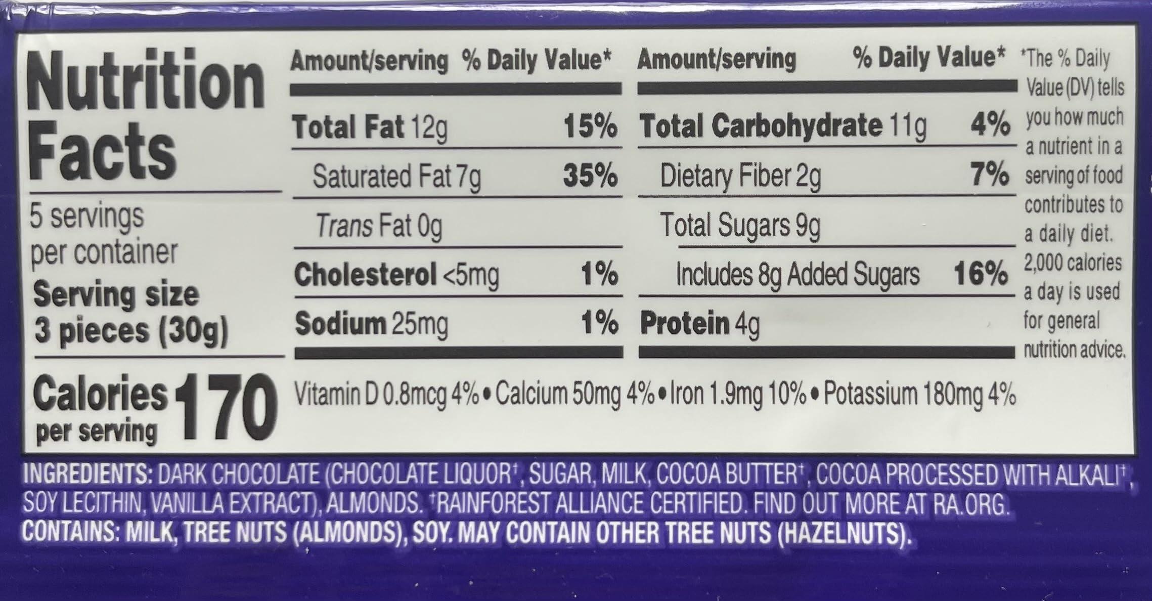 Choceur Choceur Dark Chocolate with Almonds Gourmet Chocolatier 5.29 oz made with 49% Cacao (3)