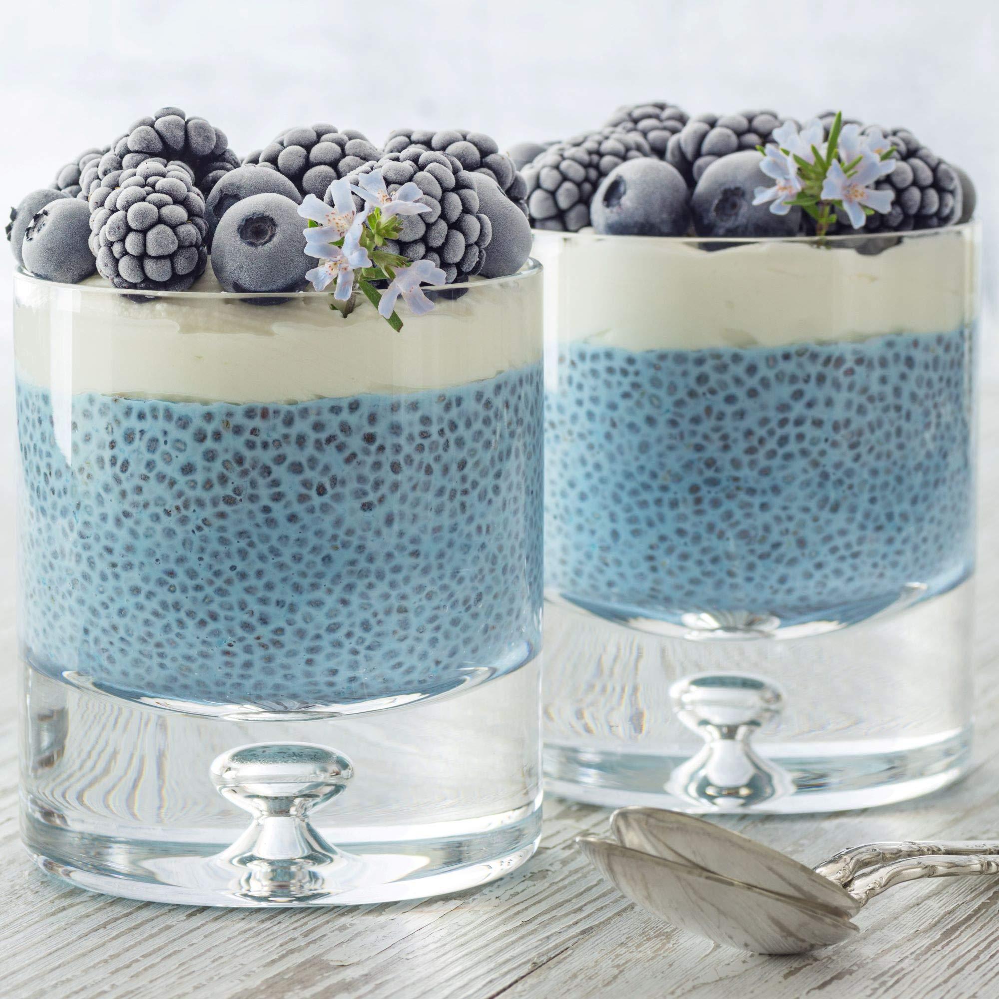 Ellie\'s Best Organic Blue Spirulina Powder - 8oz - Odorless - from Blue Green Algae - Vegan, Non GMO, Gluten-Free, Dairy-Free - USDA Certified Natural Blue Coloring for Smoothies & Protein Drinks