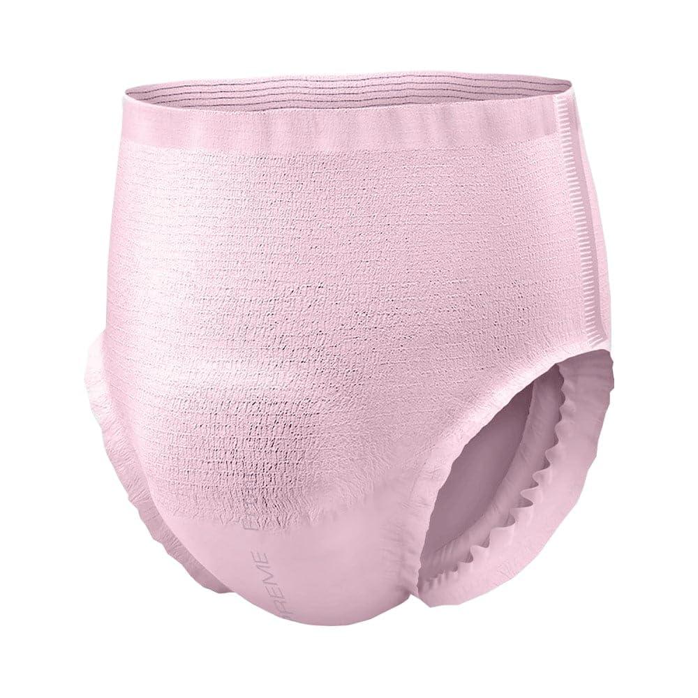 NorthShore NorthShore GoSupreme Overnight Incontinence Underwear, 8-Hour Pullup Style, Medium, 56 Count Case, Pink, 30-40 inches, Unisex Adult Diapers