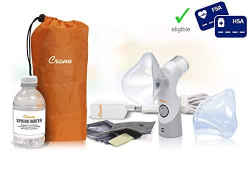Crane Crane Cordless Rechargeable Warm and Cool Mist Steam Inhaler EE-5948 Provides Instant Relief from Allergies, Cold, Flu, Congestion and Sinus Irritations for Children and Adults