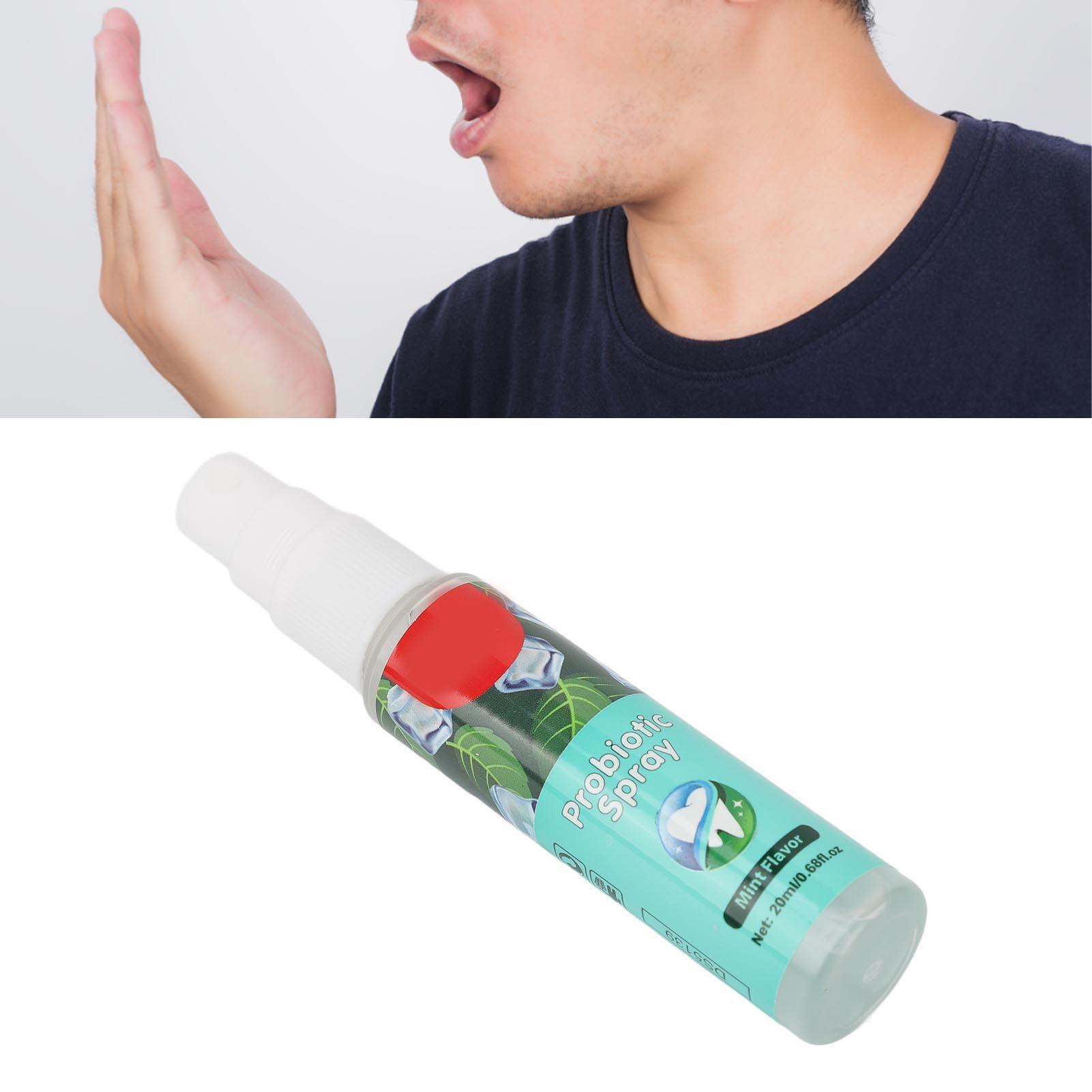 YUSHANCHENG Mouth Spray Oral Spray Bad Breath Treatment Relieve Dry Mouth Long Lasting Mint Freshener 20ml Pocket Size