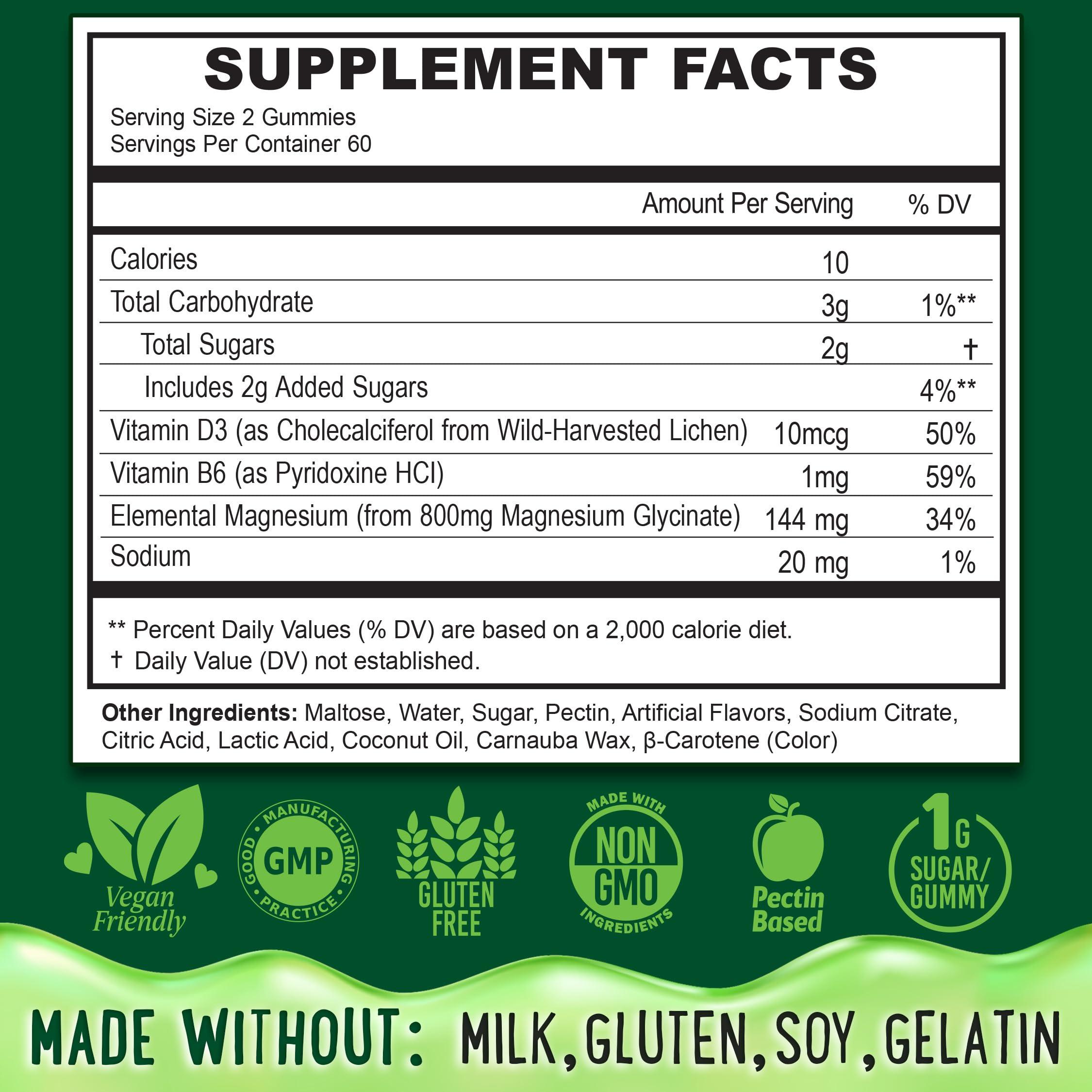 OH MY CHEWY Center-Filled Magnesium Glycinate Gummies 400MG - High Absorption for Kids, Teens & Adults - Supplement for Sleep, Calm & Muscle Relaxation with B6 & D3 - Gluten Free & Vegan Friendly - 120 Count