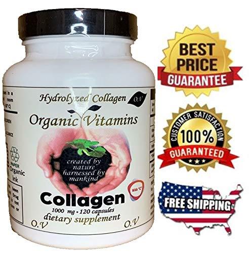 Hydrolyzed Collagen 120 Super Hydrolyzed Collagen Advanced Supplement Capsules for Skin Nails and Hair Super Collagen + C