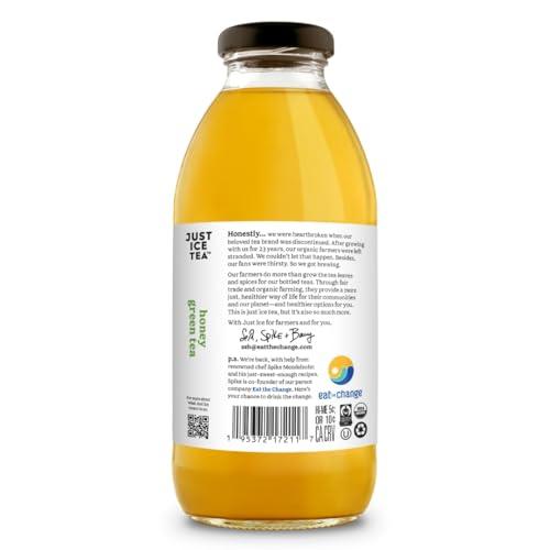 Just Ice Tea Just Ice Tea Organic Honey Green Tea, 16 FZ